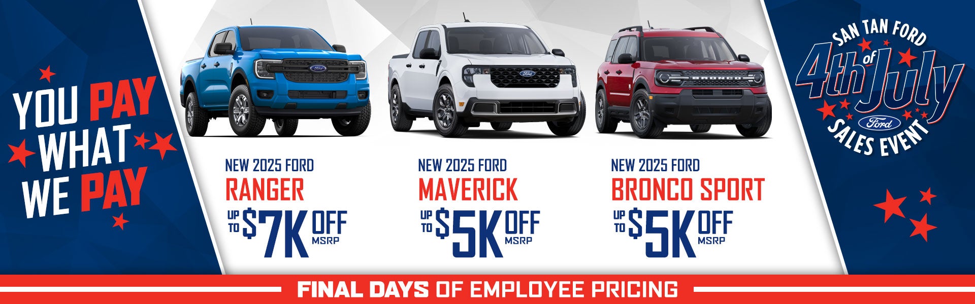 4th of July Sales Event